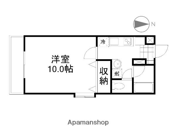 Y・N・G西坂Ⅴ(1K/2階)の間取り写真