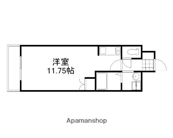 ロイヤルレピュート東島田(ワンルーム/5階)の間取り写真
