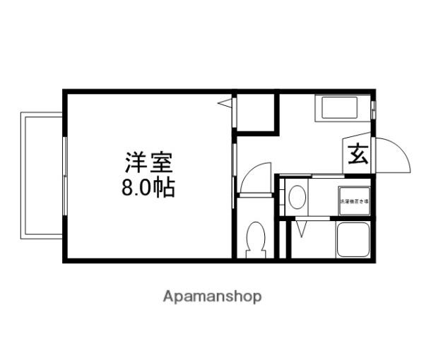 チェリーテラス(1K/3階)の間取り写真