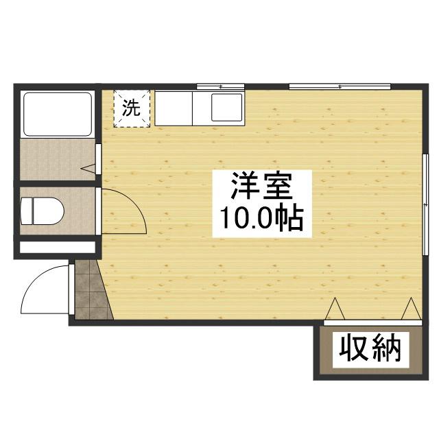 フレール津倉(ワンルーム/4階)の間取り写真