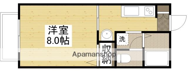 コーポ橋本(1K/1階)の間取り写真