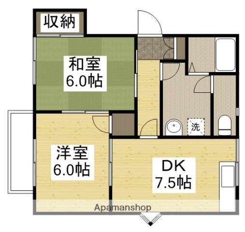 メゾン・エスプラネード(2DK/2階)の間取り写真