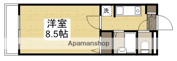 シダー西大寺(1K/4階)の間取り写真