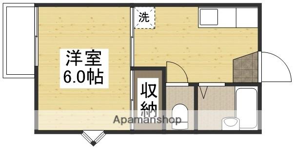 藤田コーポⅠ(1K/2階)の間取り写真