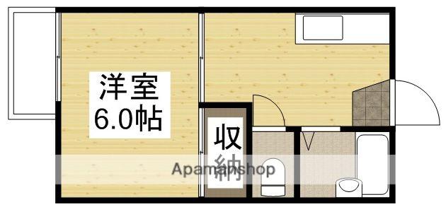 藤田コーポⅠ(1K/1階)の間取り写真