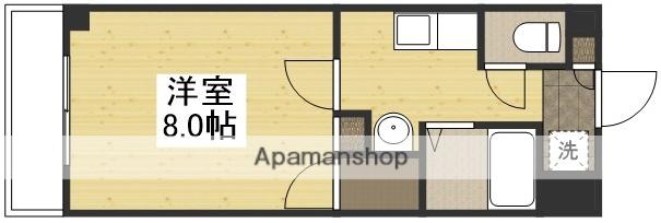 アレグリア内山下(1K/10階)の間取り写真