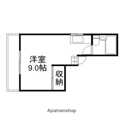 プレール京橋南町(ワンルーム/4階)の間取り写真