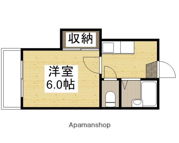 BRUNO浜1(1K/2階)の間取り写真