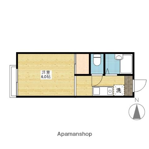 ラフィネ7(ワンルーム/1階)の間取り写真