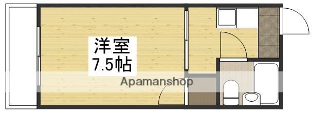 プレアール東古松(1K/1階)の間取り写真