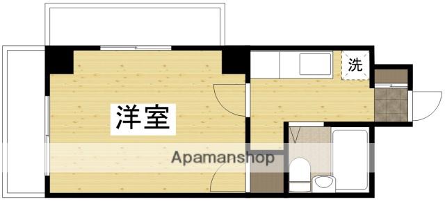 プレアール大供Ⅱ(1K/3階)の間取り写真