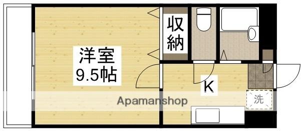 マイヨール(1K/3階)の間取り写真