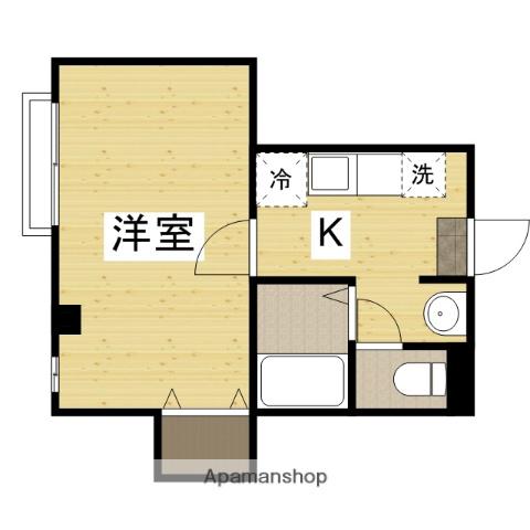 カサブランカ十日市(1K/3階)の間取り写真