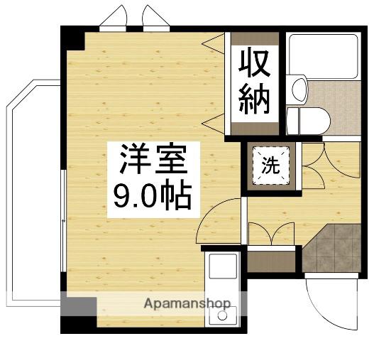 ダイアパレス京町2(ワンルーム/4階)の間取り写真