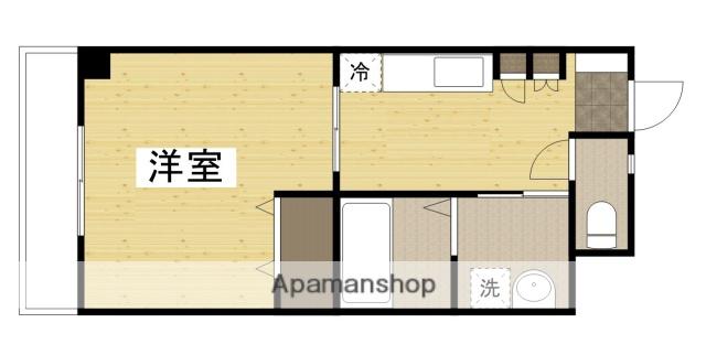 コザックス(1DK/5階)の間取り写真