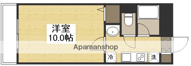 ベンハウス今(1K/1階)の間取り写真