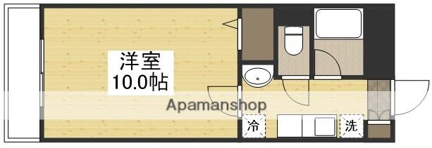 ベンハウス今(1K/2階)の間取り写真