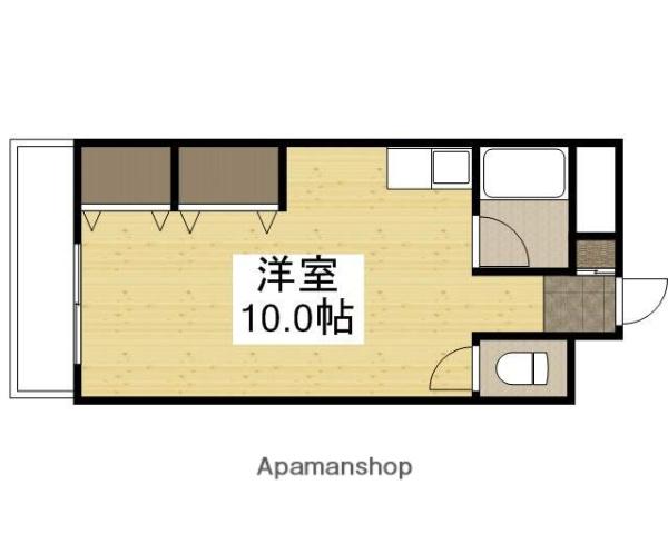 エスポアール21A(ワンルーム/4階)の間取り写真