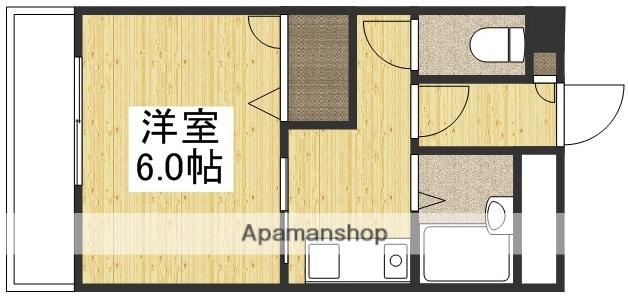 エスポアール21A(1K/3階)の間取り写真