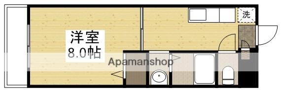 パディー南方(1K/1階)の間取り写真