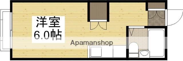 コーポひたち(ワンルーム/2階)の間取り写真