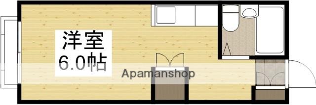 コーポひたち(ワンルーム/1階)の間取り写真