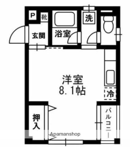 Nポート大供マンション(ワンルーム/1階)の間取り写真
