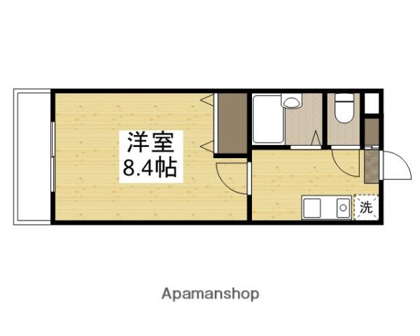 グリーンハイツ(1K/3階)の間取り写真