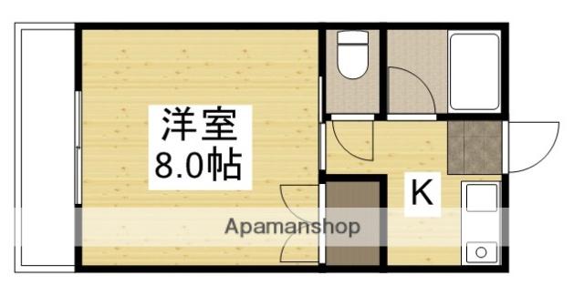 フローリッシュ神田Ⅰ(1K/3階)の間取り写真