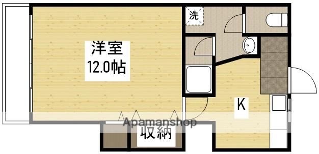 ネムマンション(1K/2階)の間取り写真