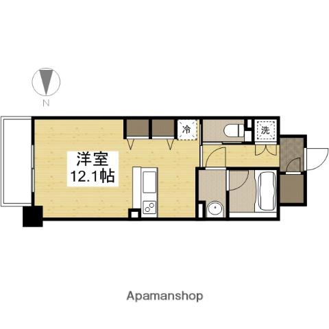 アルファレガロ西古松(ワンルーム/12階)の間取り写真