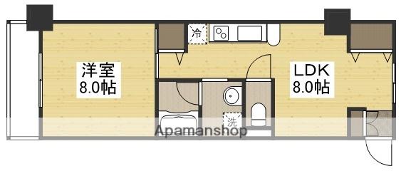 アルファレガロ西古松(1LDK/9階)の間取り写真