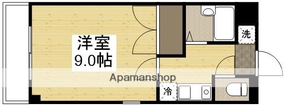 キャッスル津島(1K/4階)の間取り写真