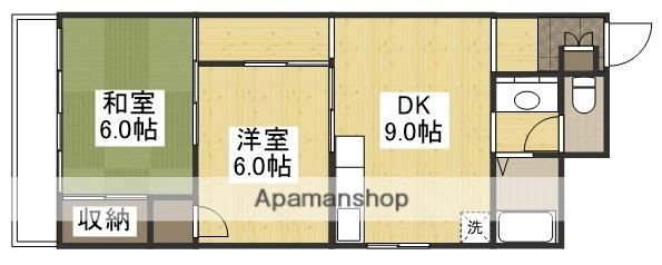 森安マンション(2DK/3階)の間取り写真