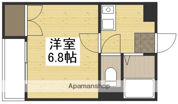 後楽苑マンション(1K/2階)の間取り写真
