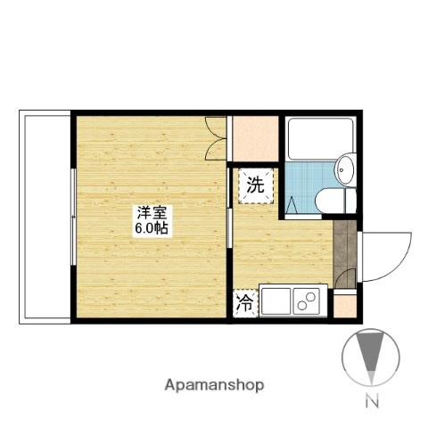 プレアール原尾島(1K/1階)の間取り写真
