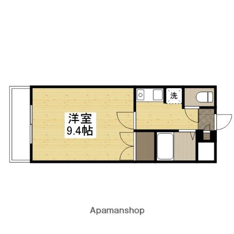 コンフォール(1K/4階)の間取り写真