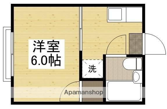 シャルマンB棟(1K/2階)の間取り写真