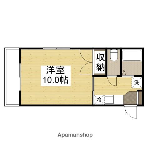 セントフォレスト下中野 A棟(1K/1階)の間取り写真