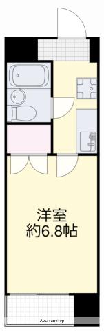 スプランドゥール中山下(1K/8階)の間取り写真