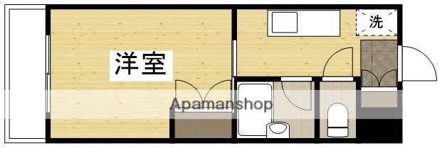 レスポアール(1K/1階)の間取り写真