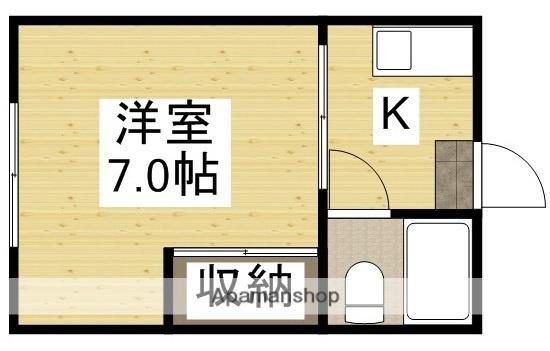 藤コーポ(1K/1階)の間取り写真