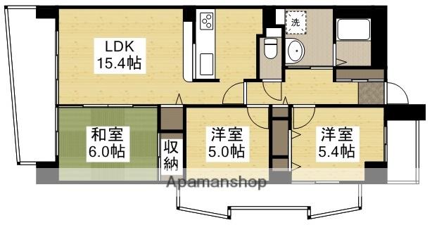 グランコート野田(3LDK/5階)の間取り写真