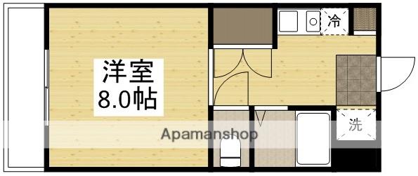 サンライト津島Ⅱ(ワンルーム/3階)の間取り写真