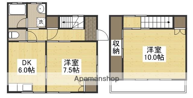 メゾン山崎3号棟(2DK)の間取り写真