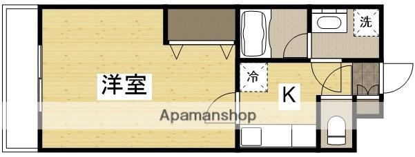 東古松S-1ビル(1K/4階)の間取り写真