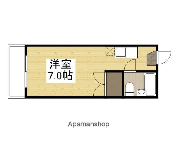 エトワール21 1号館(ワンルーム/4階)の間取り写真