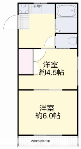 フローリッシュ神田Ⅱ(2K/3階)の間取り写真