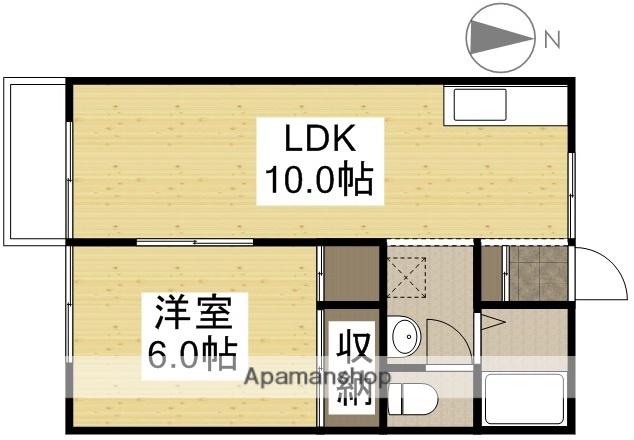 AQUA(1LDK/1階)の間取り写真