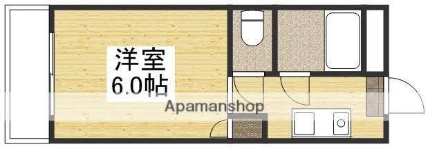 コーポパル(ワンルーム/2階)の間取り写真